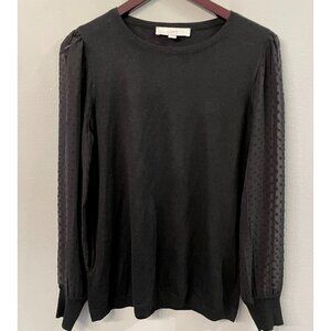 LOFT lightweight black sweater